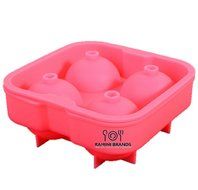 Ramini Brands Premium Whiskey Ice Ball Maker Mould Tray With Lid - Bonus Recipes - Jello Cake Pops Chocolate Candy...