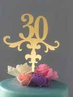 ShinyBeauty Custom-Cake-Topper,Wooden Wedding Cake Topper (Design 7) N2
