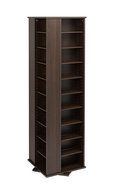 Oak &amp; Black Large 4-Sided Spinning Tower N4