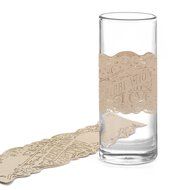 Hortense B. Hewitt 30869 Laser Cut Table Number Wraps, Numbers 1 to 10, Black N8