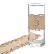 Hortense B. Hewitt 30869 Laser Cut Table Number Wraps, Numbers 1 to 10, Black N10