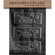 Dress My Cupcake DMCS032 Chocolate Candy Mold, Cheer Leader Bar
