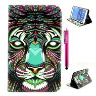 Tab 4 7.0 Case, Firefish Damage Resistance Case Premium PU Leather Wallet Card Slots Kickstand Feature Case for... N14