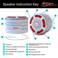 iFox iF013 Bluetooth Shower Speaker - Certified Waterproof. Wireless Speakerphone Pairs To All Bluetooth Devices... N24