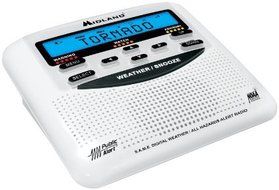 NOAA Weather Alert All Hazard Public Alert Certified Radio with SAME, Trilingual Display and Alarm Clock by Midland