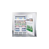 Summit CT661BISSHH 24&quot; Undercounter Refrigerator with 5.1 cu. ft. Capacity Cycle Defrost Zero Degree Freezer and...
