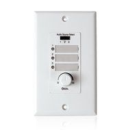 Restaurant Sound System Package with 4 Atlas Sound FAP42T In-Ceiling Loudspeakers and Mixer Amplifier (White) N2