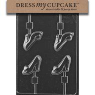 Dress My Cupcake Chocolate Candy Mold, High Heel Shoe Lollipop