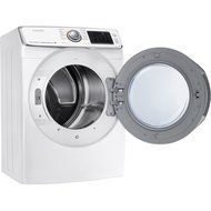 Samsung DV45H6300EW 7.5 Cu. Ft. Front-Load Electric Steam Dryer with Vent Sensor, White N3
