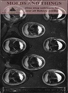 LARGE EGGS Easter Chocolate candy mold with &copy; molding Instructions - set of 2
