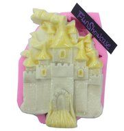 3D Large Castle Silicone Cake Decorating Moulds, Sugarcraft Fondant Gunpaste Cake Decoration Cupcake Topper Icing... N4