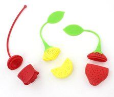 ZICOME Fruit Tea Strainer Cute Silicone Tea Strainers - Strawberry Lemon and Rose Tea Infusers for Loose Leaf... N2