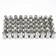 TANGCHU 50pcs Small Russian Nozzles 1pc Leaf Icing Piping Nozzle 1pc Large Rose Cake Tips 1pc Korean Cake Decoration... N6