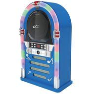 WYZworks FM Radio CD Jukebox Bluetooth Speaker System Color Changing LED Lights Blue N2