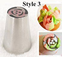 6PCS Russian Tulip Stainless Steel Icing Piping Nozzles Tips Russia Nozzl DIY Stainless Pastry Tips by Kissmytwins