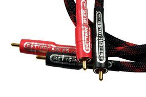 3.28 feet (1 meter) Better Cables RCA Cables - Stereo PAIR (2 cables) - Silver Serpent Anniversary Edition Audio... N4