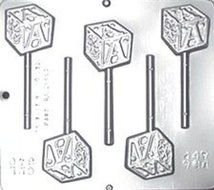 Baby Block Lollipop Chocolate Candy Mold Baby Shower 640