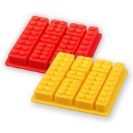 Gwogo Minifigure Building Brick Silicone Ice Tray Candy Chocolate Mold - for Lego Lovers(2 Pcs) N6