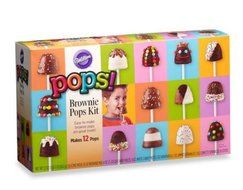 Wilton&reg; Brownie Pops Kit - Bake and Decorate Brownie Pops - includes an 8-cavity round silicone brownie pop mold...