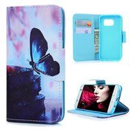 S7 Edge Case,Samsung Galaxy S7 Edge Case - Wallet Folio Flip Premuim PU Leather Case Colorful Print Design with... N8