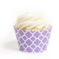 Dress My Cupcake Lavender Spanish Tile Cupcake Wrappers, Set of 12 N8