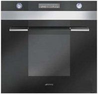 Smeg Linear Design SCP111NU2 24" Single Electric Wall Oven with 2.2 cu. ft Multifunction European Convection Self-Clean...