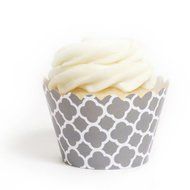 Dress My Cupcake Lavender Spanish Tile Cupcake Wrappers, Set of 12 N10