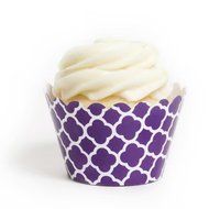 Dress My Cupcake Lavender Spanish Tile Cupcake Wrappers, Set of 12 N11