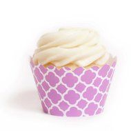 Dress My Cupcake Lavender Spanish Tile Cupcake Wrappers, Set of 12 N15
