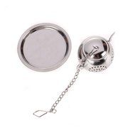Stainless Steel Teapot Tea Infuser Strainer w/ Tray N6