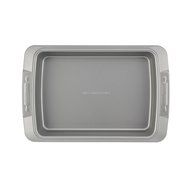 Cake Boss Deluxe Nonstick Bakeware 9-Inch x 13-Inch Covered Cake Pan, Gray N5