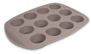 Internet&rsquo;s Best Silicone Muffin Pan | 12 Cup | Cupcake Tray | Cake Baking Mold | BPA Free | Dishwasher Safe N9