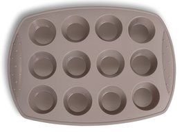 Internet&rsquo;s Best Silicone Muffin Pan | 12 Cup | Cupcake Tray | Cake Baking Mold | BPA Free | Dishwasher Safe N10