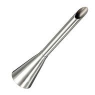 HULISEN 4Pcs Cream Icing Piping Nozzle Tip Stainless Steel Long Puff Nozzle Tip Decorating Tool N6