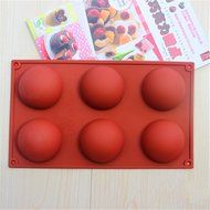 GogoForward 6 Even The Large Domed DIY Silicone Cake Mold Soap Mold Jelly Pudding Silicone Chocolate Mold N4