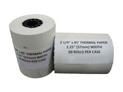 2 1/4" x 85' Thermal Paper Rolls, 50 Rolls/Case For EPSON M-T102 M-T153 M-T511 M-T512 TM-P60 Mobilink