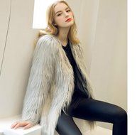 Outerwear,Morecome Ladies Warm Faux Fur Fox Coat Jacket Winter Outerwear N21