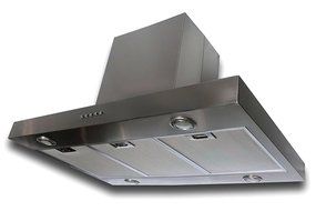 CAVALIERE 48" Island Mounted Stainless Steel Kitchen Range Hood 860 CFM Spagna Vetro Econo Series SV198Z2-I48M