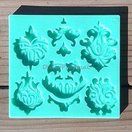 Vintage Flower Chandelier Silicone Embossing Mold Gum Paste Fondant Cake Lace Decorating Sugarveil Craft Mat N2