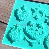 Vintage Flower Chandelier Silicone Embossing Mold Gum Paste Fondant Cake Lace Decorating Sugarveil Craft Mat N3