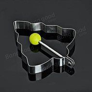 Pink Lizard Christmas Tree Fried Egg Mold Stainless Steel Pancake Ring Cooking Tool N2