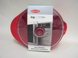 New Easy Cook Microwave Red Jug And Lid 1.2L N2