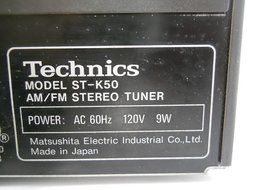 Technics Quartz Synthesizer AM/FM Stereo Tuner ST-K50 N2