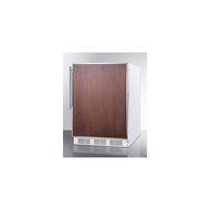 Summit AccuCold BI540-SSTB 24&quot; 5.1 cu.ft. Under-Counter Built-In Capable Refrigerator-Freezer with Cycle Defrost...