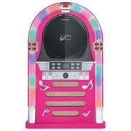 WYZworks FM Radio CD Jukebox Bluetooth Speaker System Color Changing LED Lights Blue N4