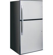 GE GIE21GSHSS 21.2 Cu. Ft. Stainless Look Top Freezer Refrigerator - Energy Star N4