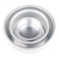 Home Kitchen Aluminum Alloy Non-stick Round Cake Baking Sandwich Model Pan Bakeware Tool 4&quot; /6&quot; /8&quot; for Choose... N4
