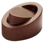 Chocolate Mold Skewed Oval 32x23mm x 19mm High, 21 Cavities