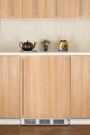 Summit CT66JBIIFADA: ADA compliant built-in refrigerator-freezer with white cabinet and customizable door that...