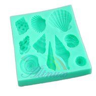 Urparcel Silicone Sea Lifes Shell Conch Fondant Cake Cookie Baking Icing Soap Mould Mold N2